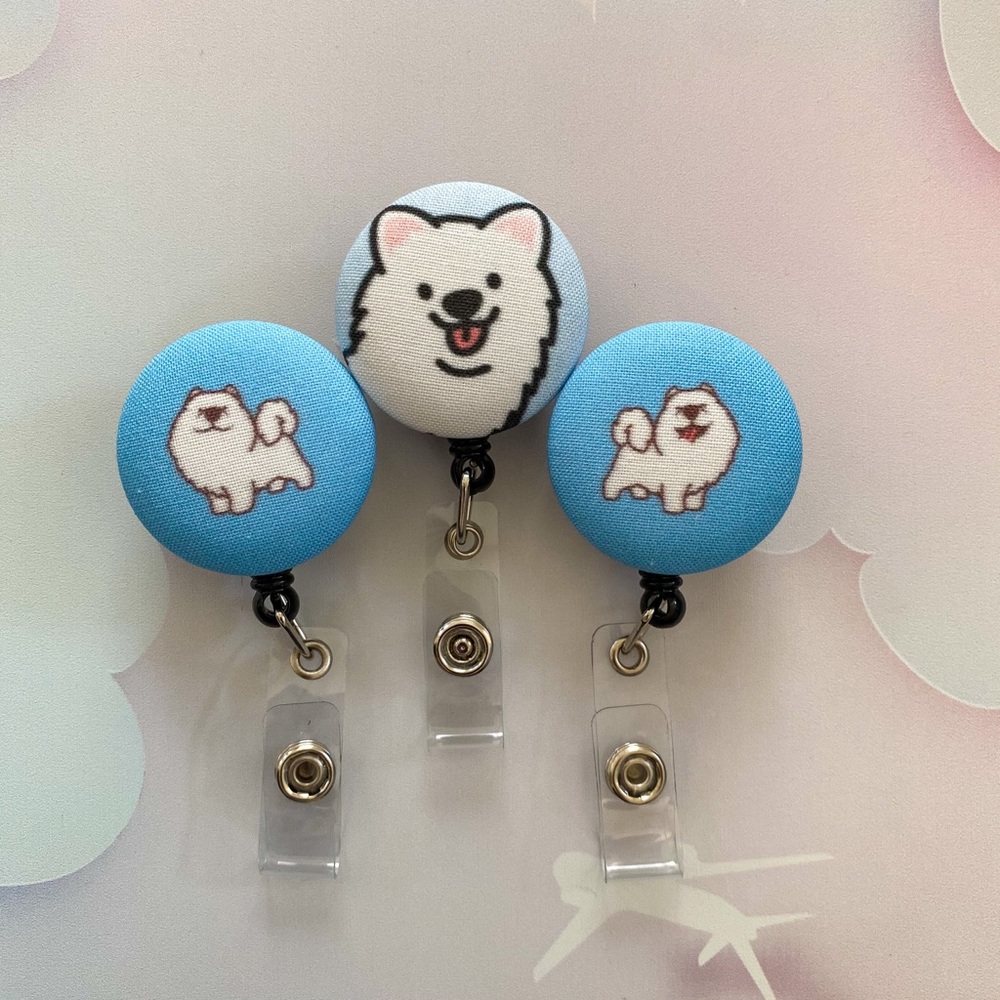 Samoyed Badge Reel